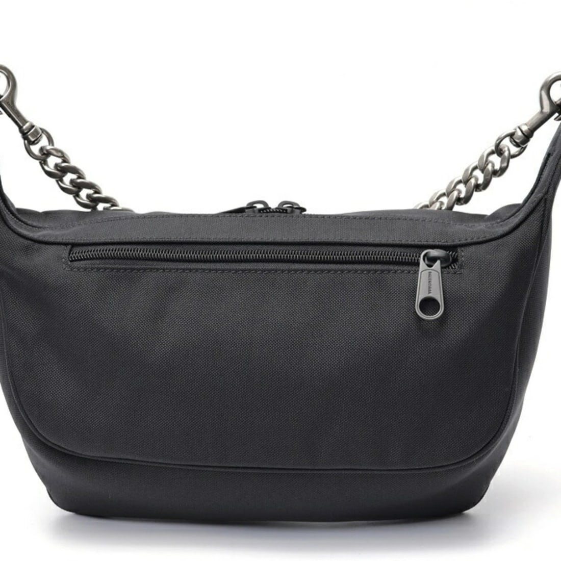 BALENCIAGA LABOR MEDIUM CHAIN SHOULDER BAG NYLON: BALENCIAGA Labor Medium Chain Shoulder Bag Nylon Brand: Balenciaga Type/Style: Shoulder bag Material: Nylon Color: Black Size: (HxWxD)16cm x 28cm x 7cm / 6.29'' x 11.02'' x 2.75'' Accessories: None
