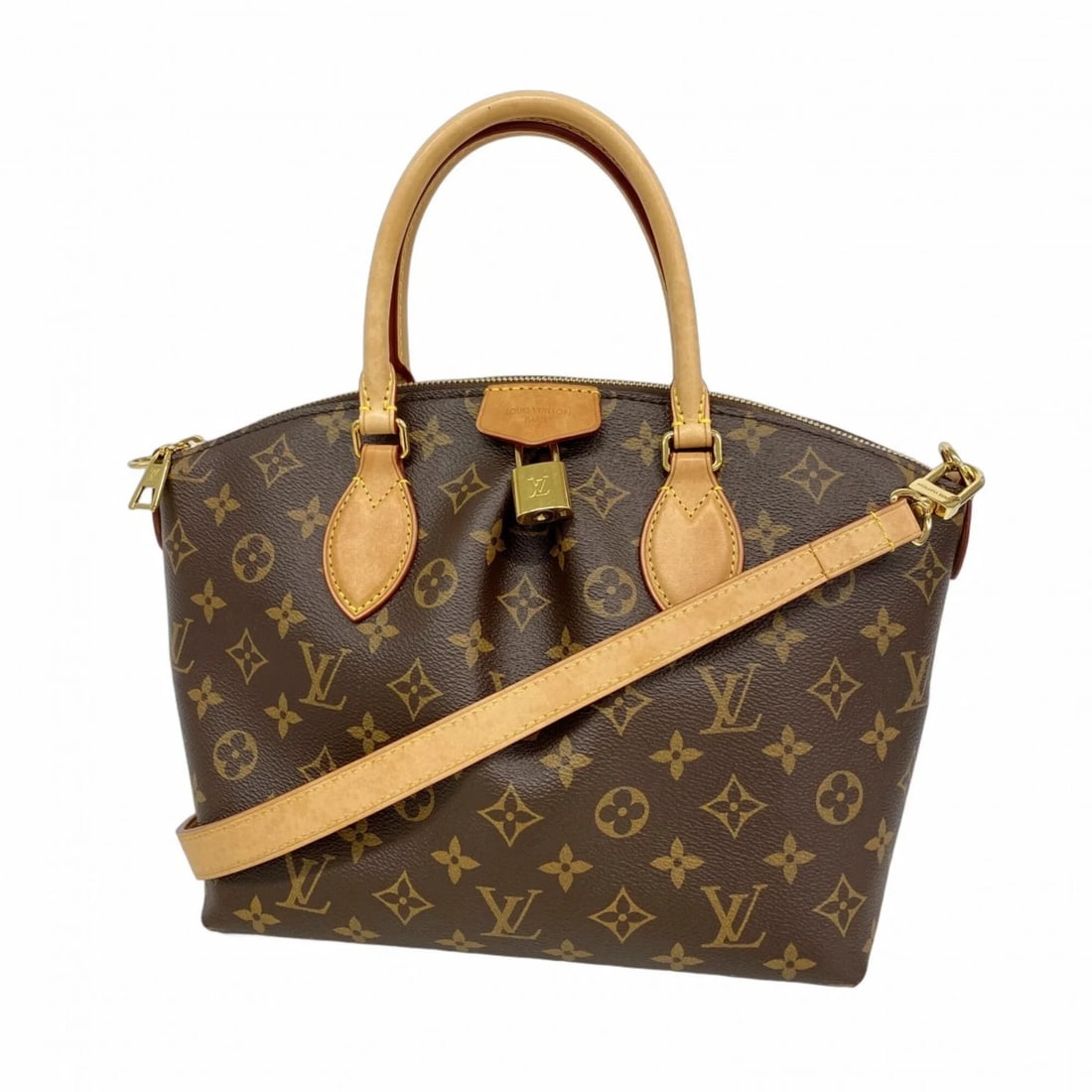 LOUIS VUITTON MONOGRAM BOETIE NM PM HANDBAG BROWN 2-WAY BAG (1 of 6)