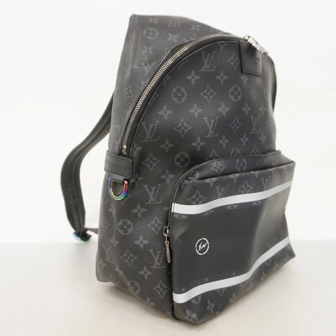 LOUIS VUITTON MONOGRAM ECLIPSE FLASH APOLLO BACKPACK BLACK - 2