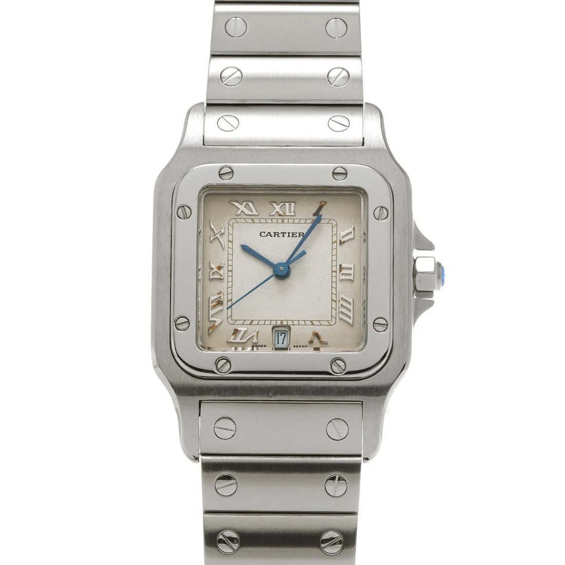 CARTIER SANTOS GALBEE LM IVORY WATCH (1 of 4)