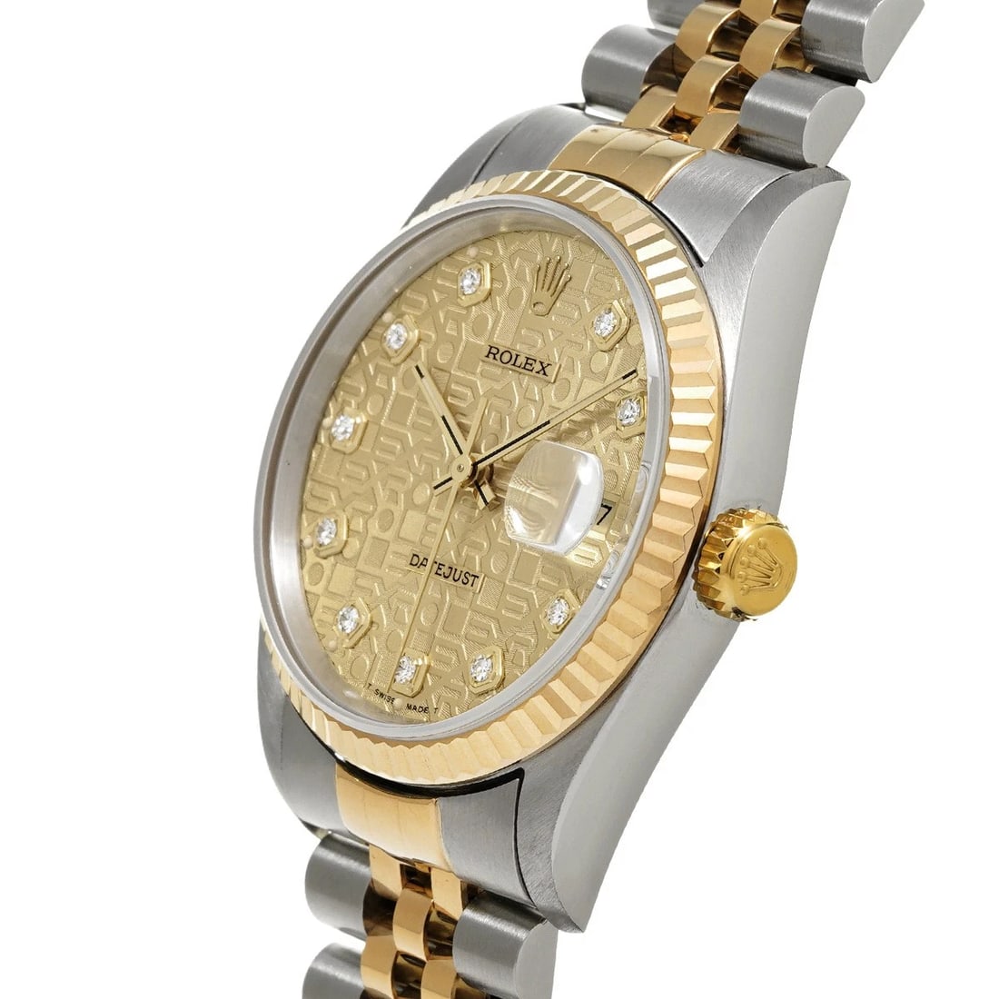 ROLEX CHAMPAGNE COMPUTER/DIAMOND WATCH - 2