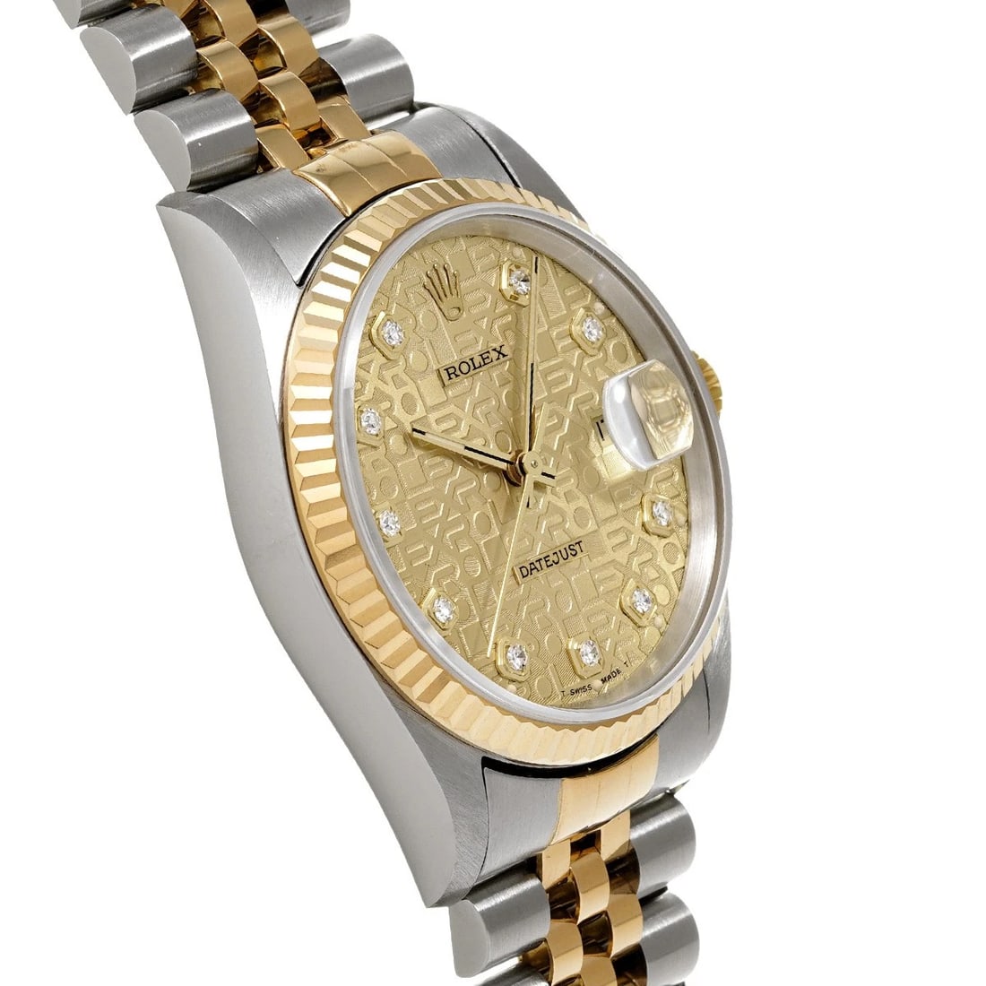 ROLEX CHAMPAGNE COMPUTER/DIAMOND WATCH - 3