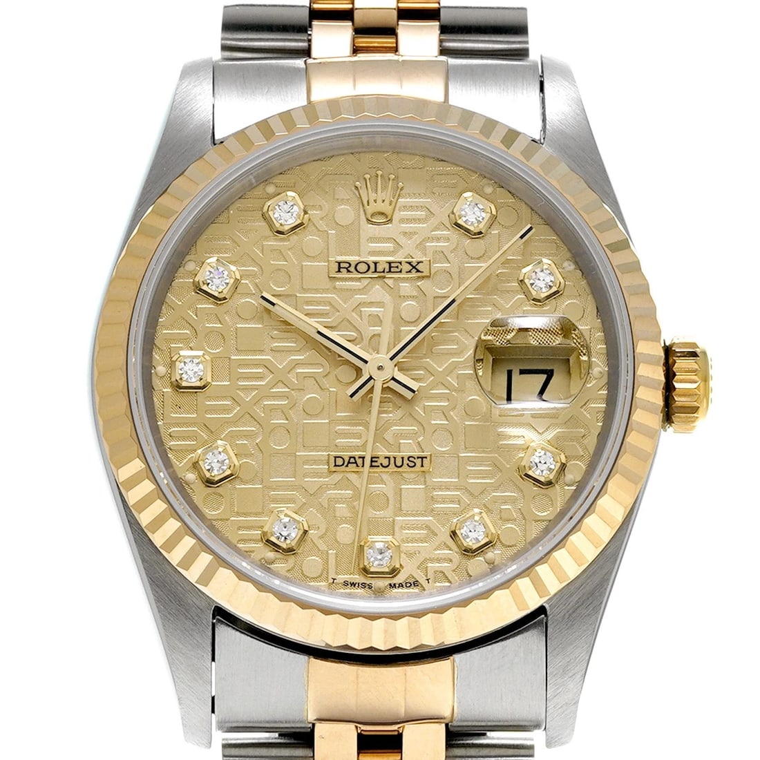 ROLEX CHAMPAGNE COMPUTER/DIAMOND WATCH - 4