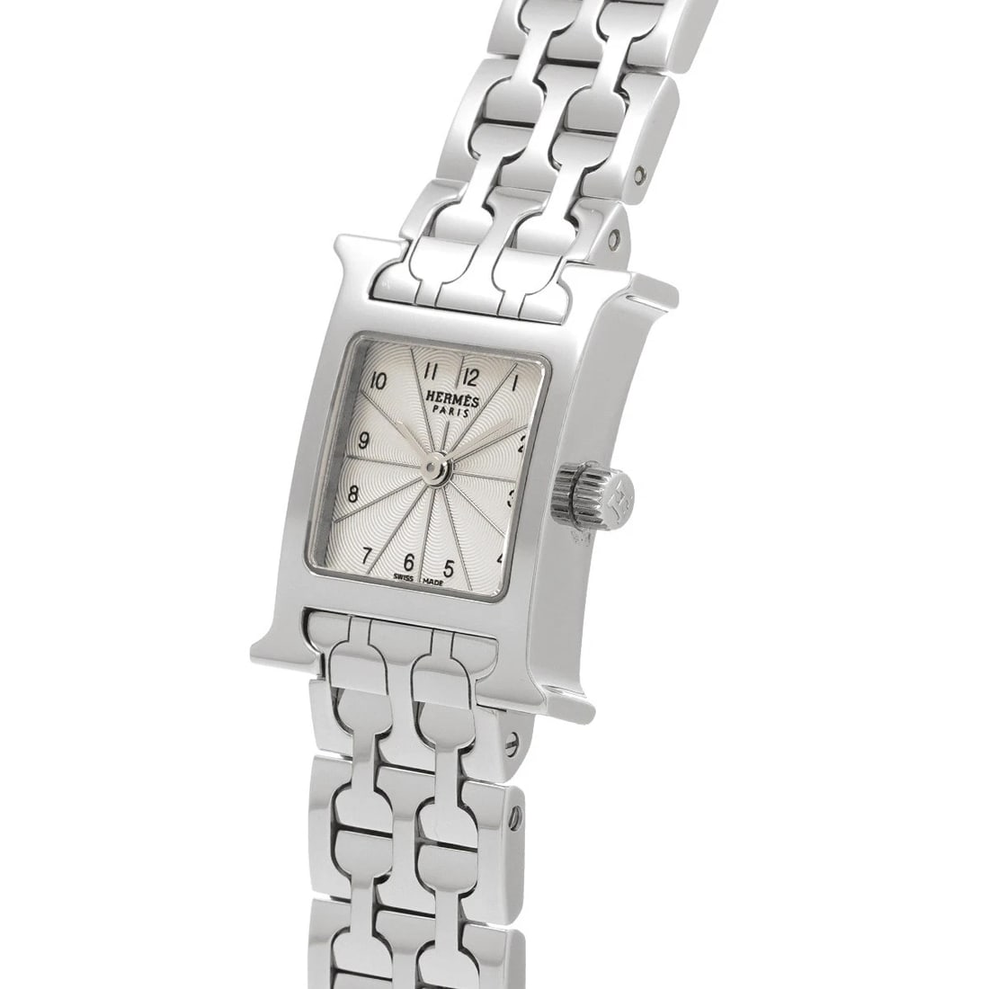 HERMES MINI WHITE WATCH - 2