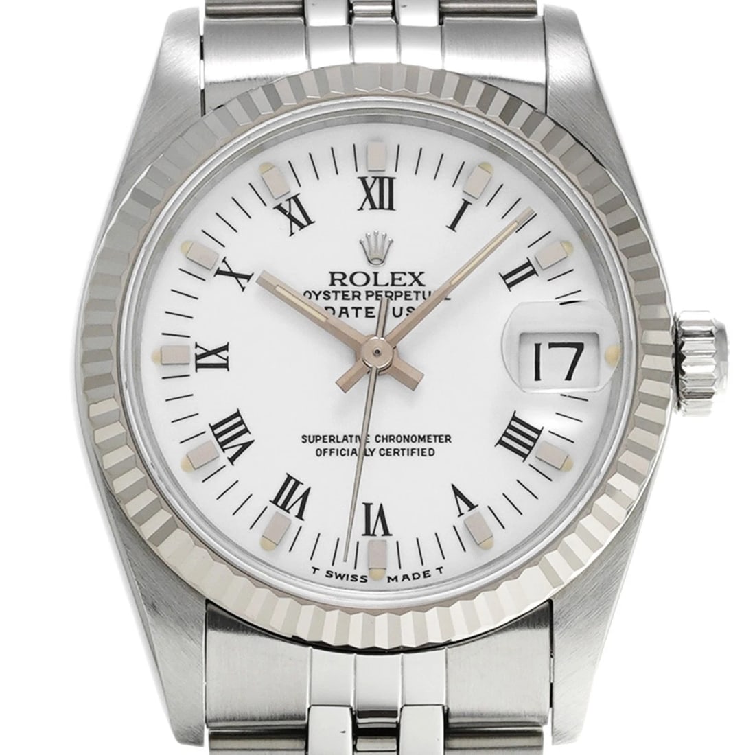 ROLEX WHITE WATCH - 4