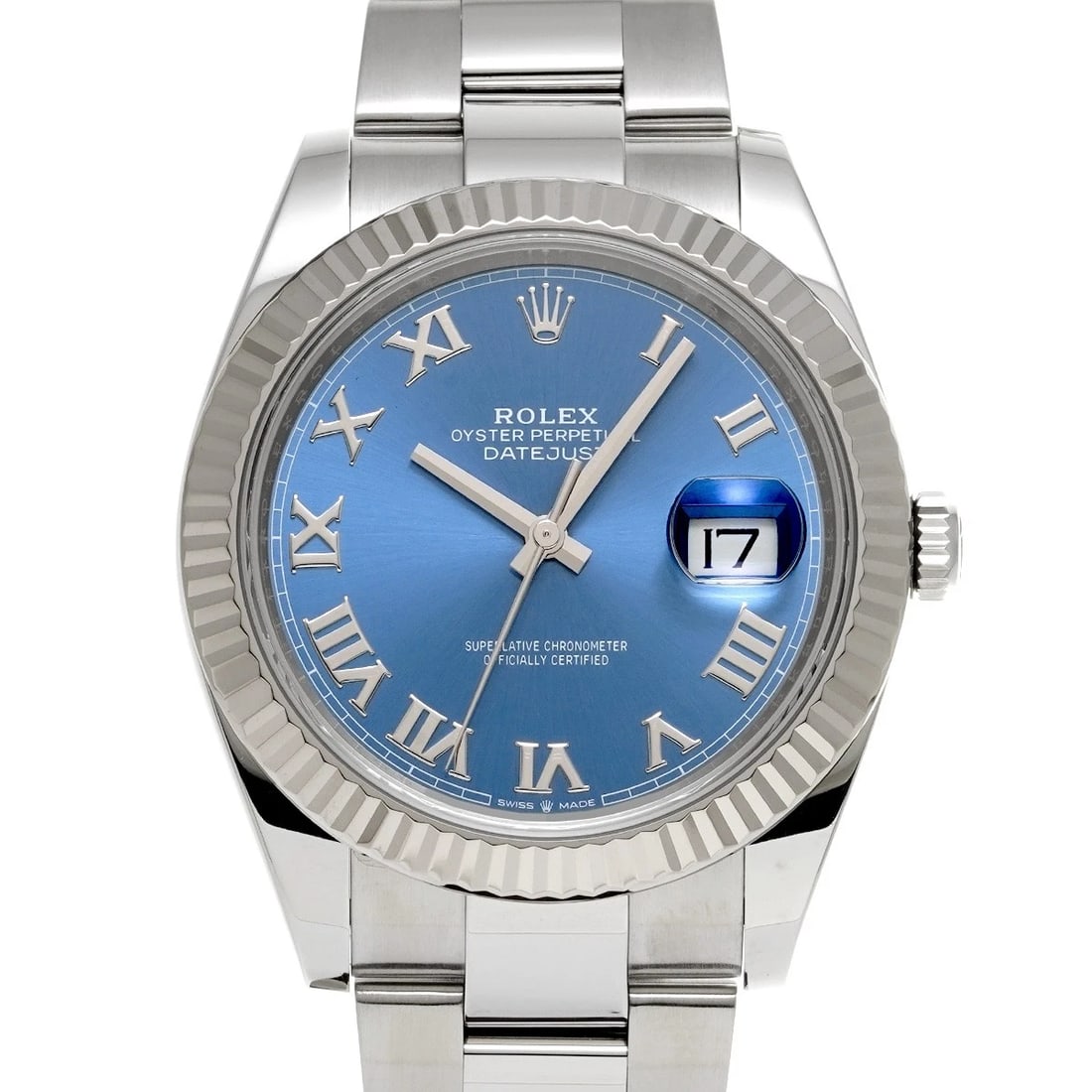 ROLEX AZZURRO BLUE WATCH: ROLEX Azzurro Blue Watch Brand: ROLEX Type/Style: Wristwatch Material: Band Material Stainless steel, Case Material Stainless steel Color: Dial Color Azzurro Blue Size: ?Case? H/about 41mm W/about 41m