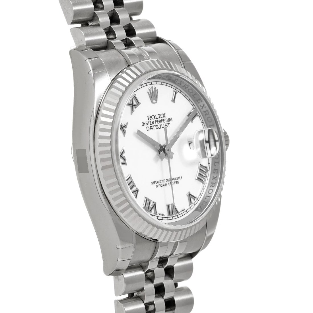 ROLEX WHITE WATCH - 3