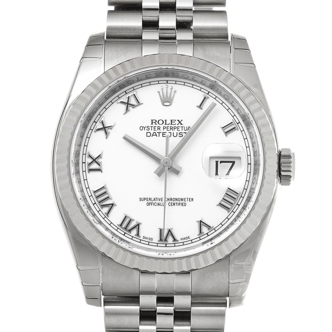 ROLEX WHITE WATCH - 4