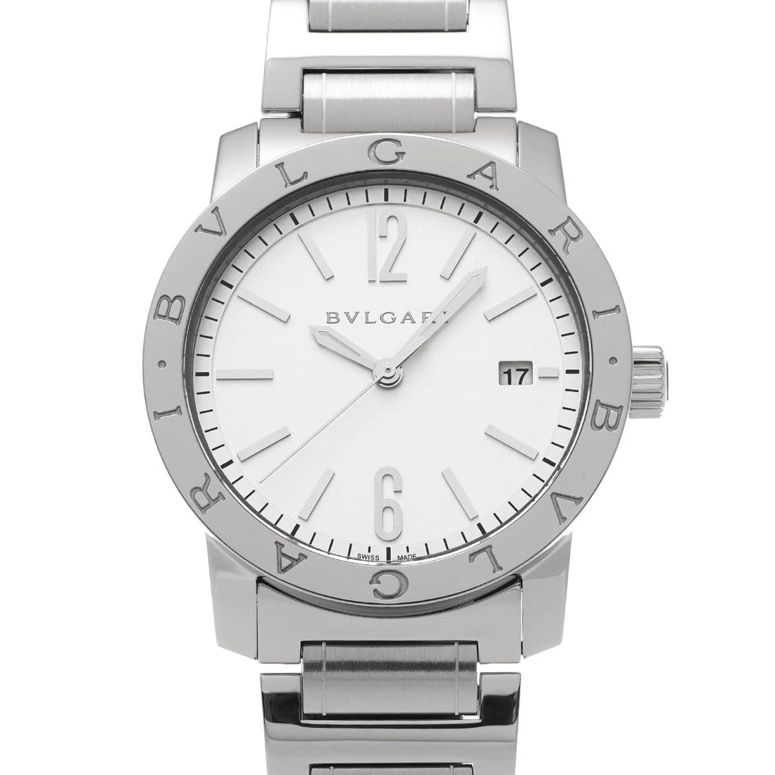 BVLGARI BULGARIBULGARI SOLOTEMPO SILVER WATCH: BVLGARI BulgariBulgari Solotempo Silver Watch Brand: BVLGARI Type/Style: Wristwatch Material: Band Material Stainless steel, Case Material Stainless steel Color: Dial Color Silver Size: ?Case?