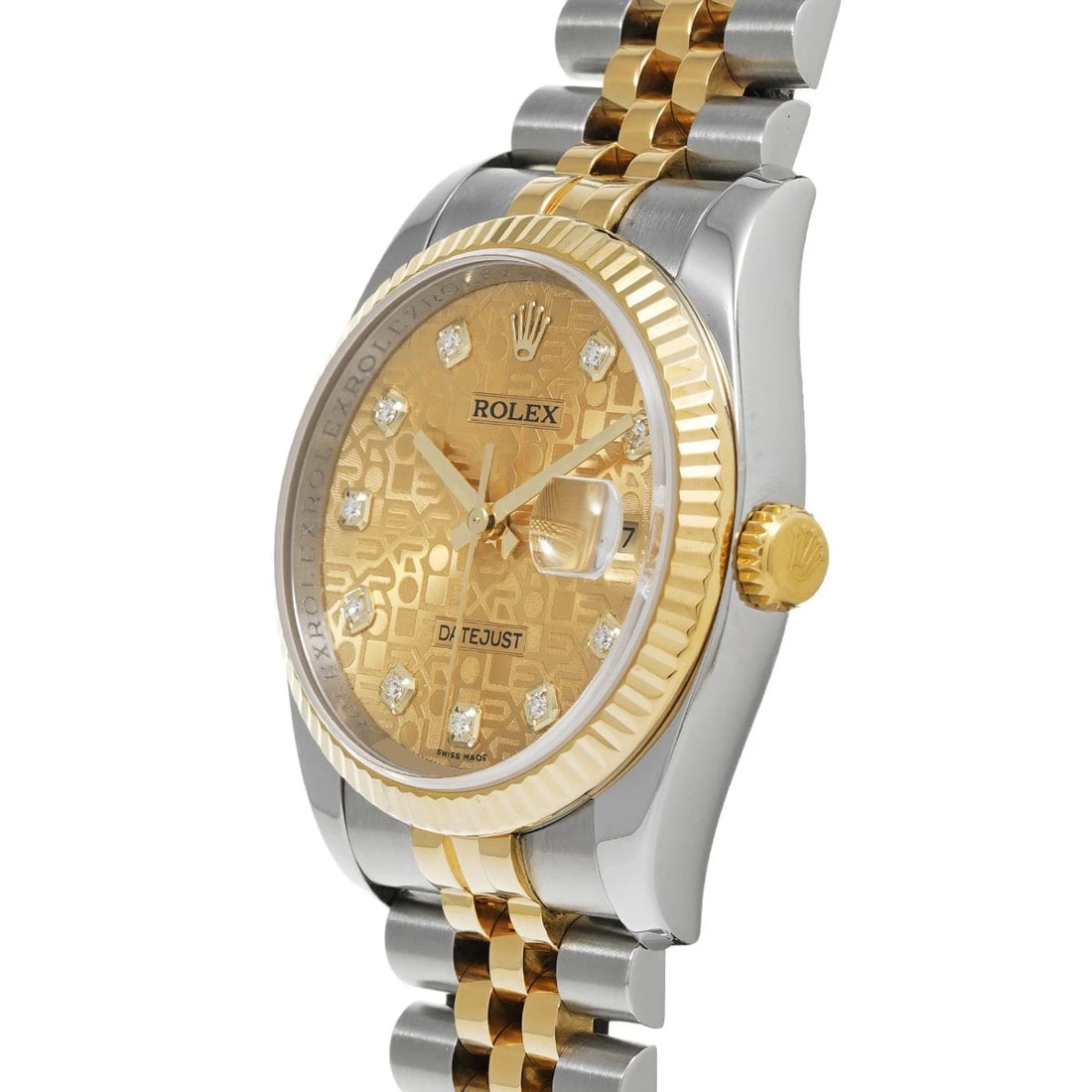 ROLEX CHAMPAGNE COMPUTER/DIAMOND WATCH - 2