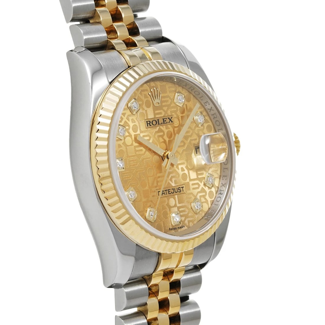 ROLEX CHAMPAGNE COMPUTER/DIAMOND WATCH - 3