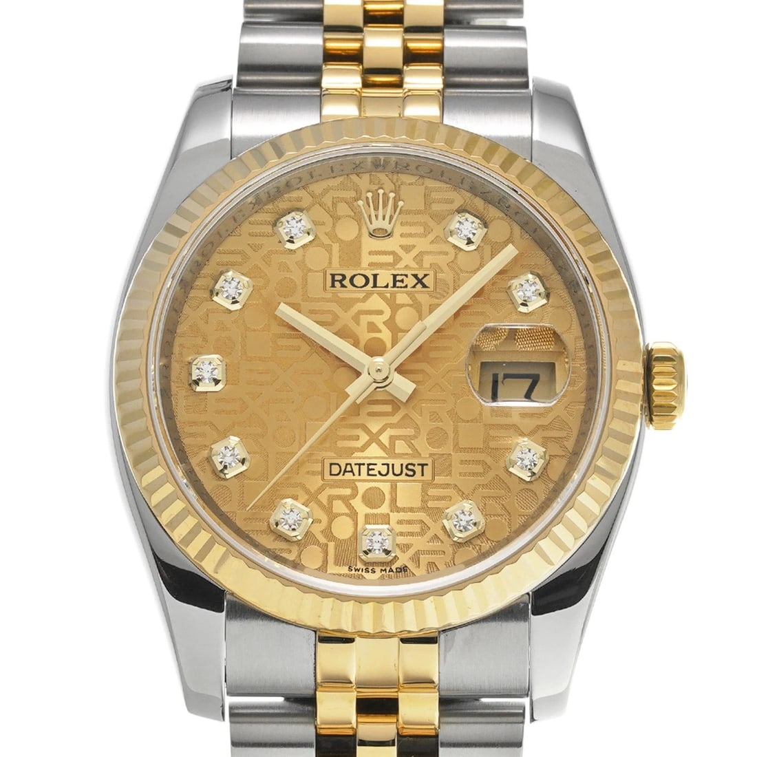 ROLEX CHAMPAGNE COMPUTER/DIAMOND WATCH - 4