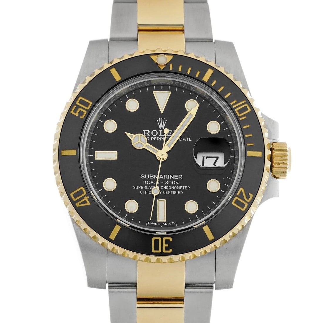 ROLEX SUBMARINER BLACK WATCH: ROLEX Submariner black Watch Brand: ROLEX Type/Style: Wristwatch Material: Band Material Stainless steel/Yellow Gold, Case Material Stainless steel Color: Dial Color black Size: ?Case? H/about 40mm