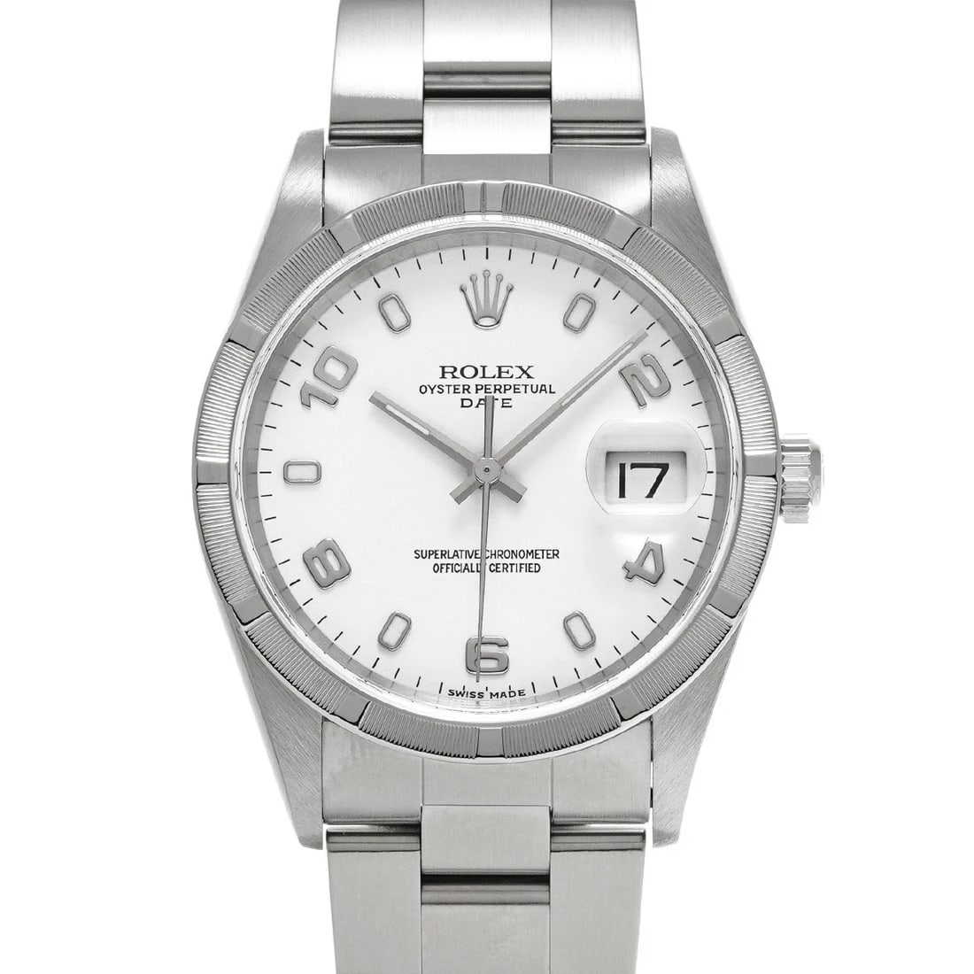 ROLEX OYSTER PERPETUAL WHITE WATCH: ROLEX Oyster Perpetual white Watch Brand: ROLEX Type/Style: Wristwatch Material: Band Material Stainless steel, Case Material Stainless steel Color: Dial Color white Size: ?Case? H/about 34mm W/about