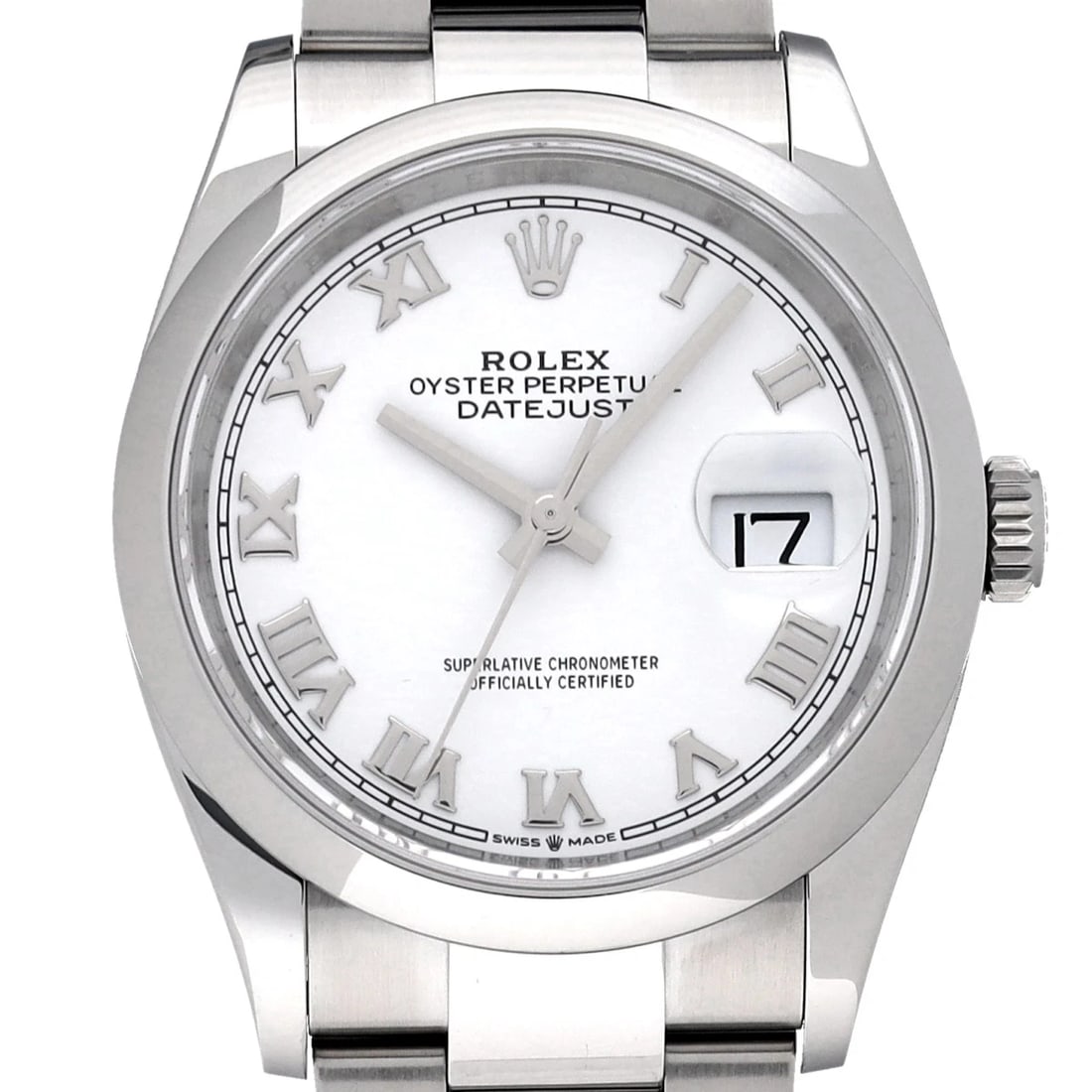 ROLEX WHITE WATCH - 4