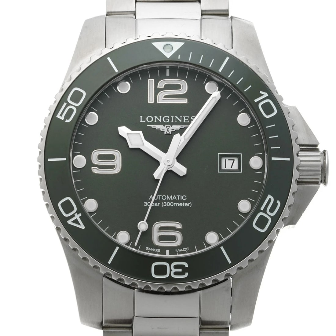 LONGINES HYDROCONQUEST KHAKI WATCH - 4