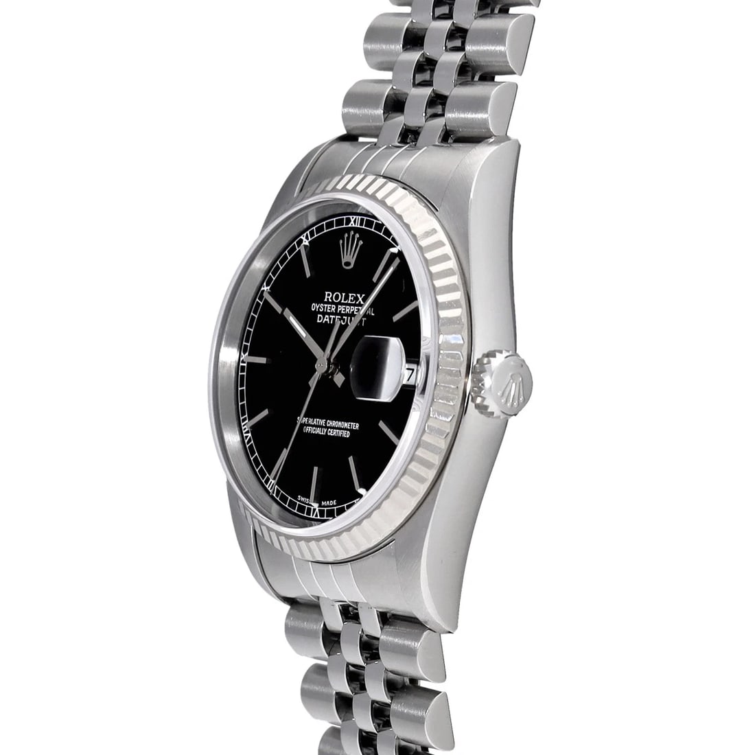 ROLEX BLACK/DIAMOND WATCH - 2
