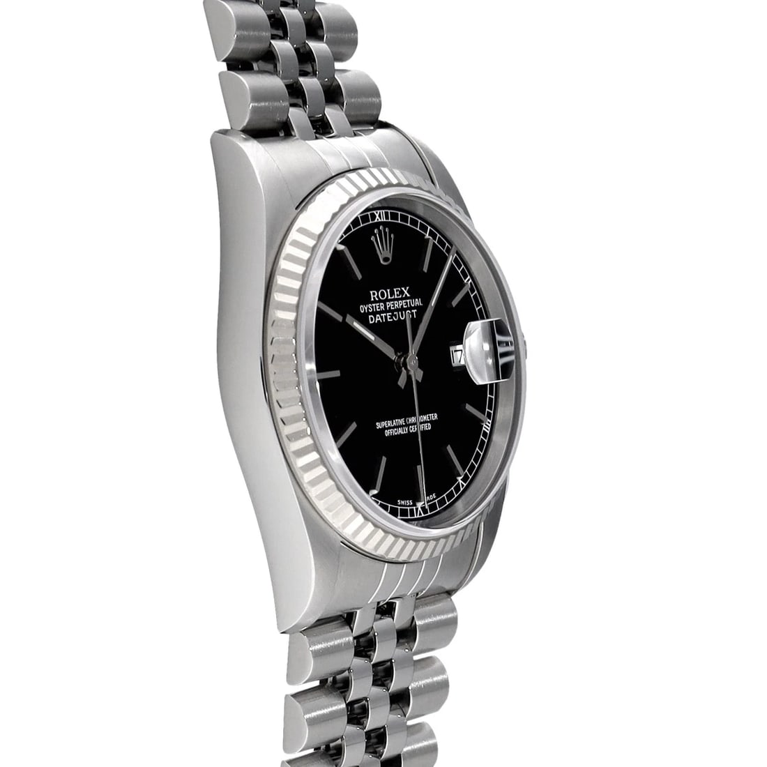ROLEX BLACK/DIAMOND WATCH - 3