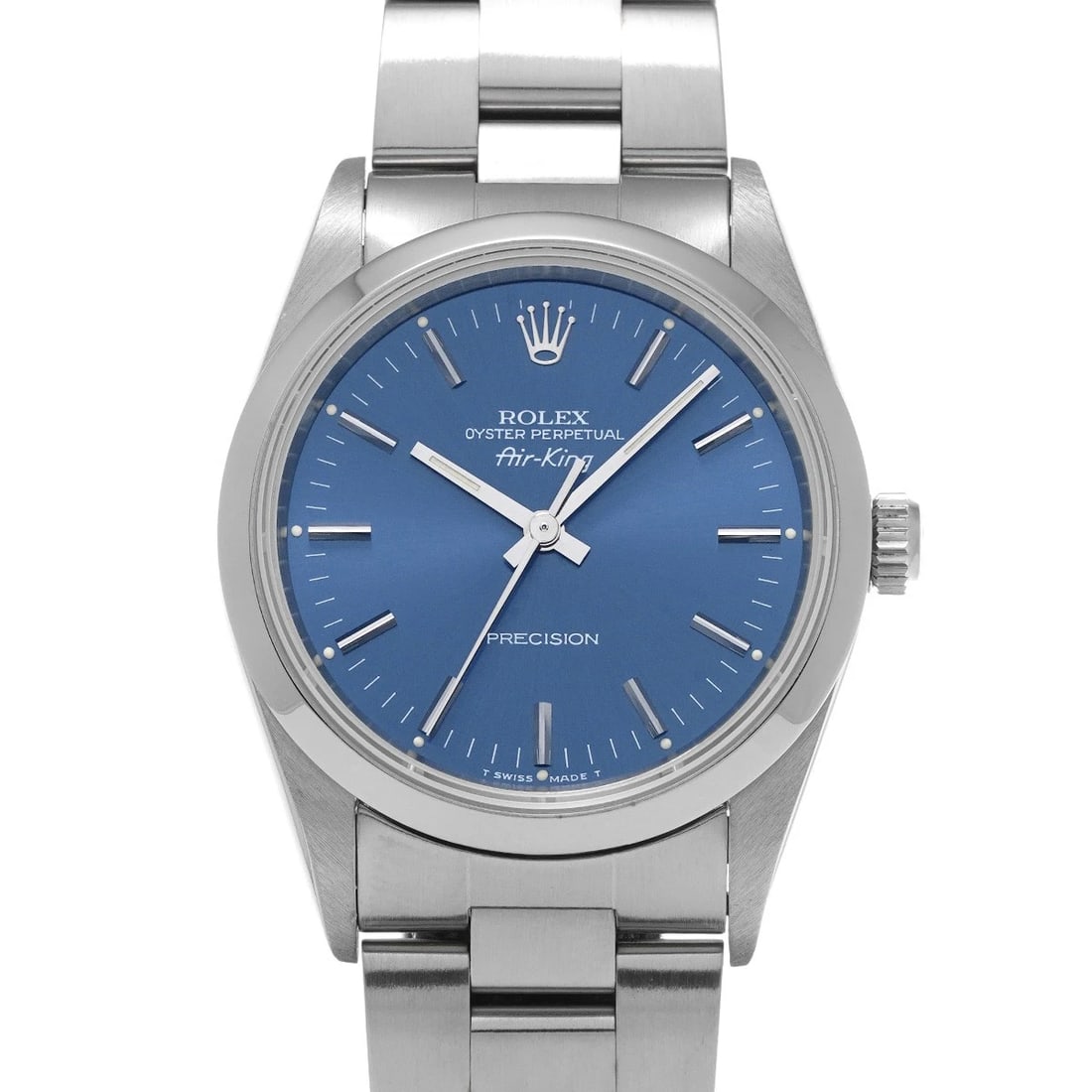 ROLEX AIR-KING BLUE WATCH: ROLEX Air-King blue Watch Brand: ROLEX Type/Style: Wristwatch Material: Band Material Stainless steel, Case Material Stainless steel Color: Dial Color blue Size: ?Case? H/about 34mm W/about 34mm
