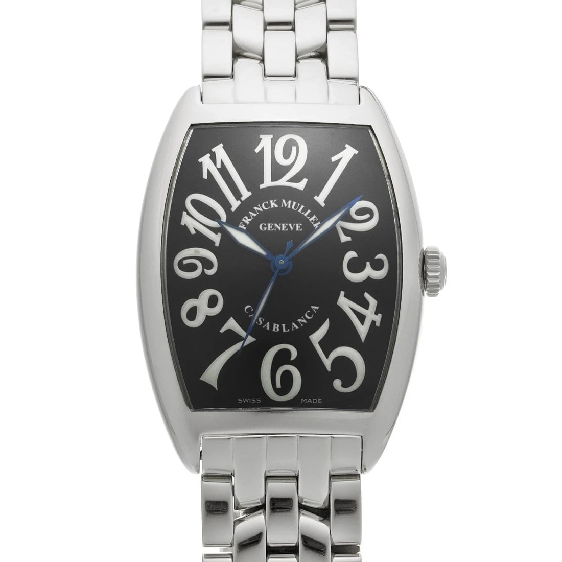 FRANCK MULLER CASABLANCA BLACK WATCH: FRANCK MULLER Casablanca black Watch Brand: FRANCK MULLER Type/Style: Wristwatch Material: Band Material Stainless steel, Case Material Stainless steel Color: Dial Color black Size: ?Case? H/about 37m