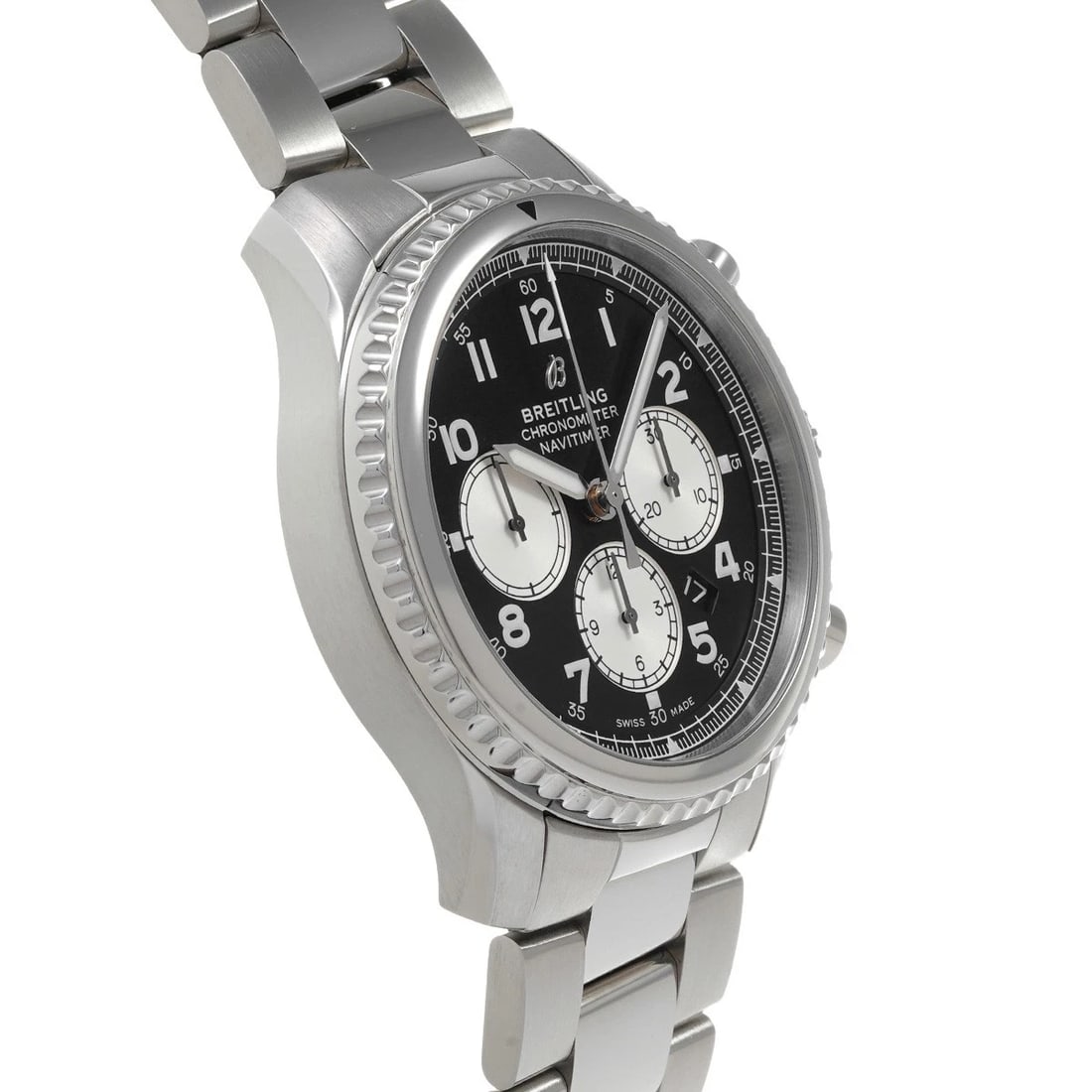 BREITLING NAVITIMER CHRONOGRAPH BLACK/SILVER WATCH - 3