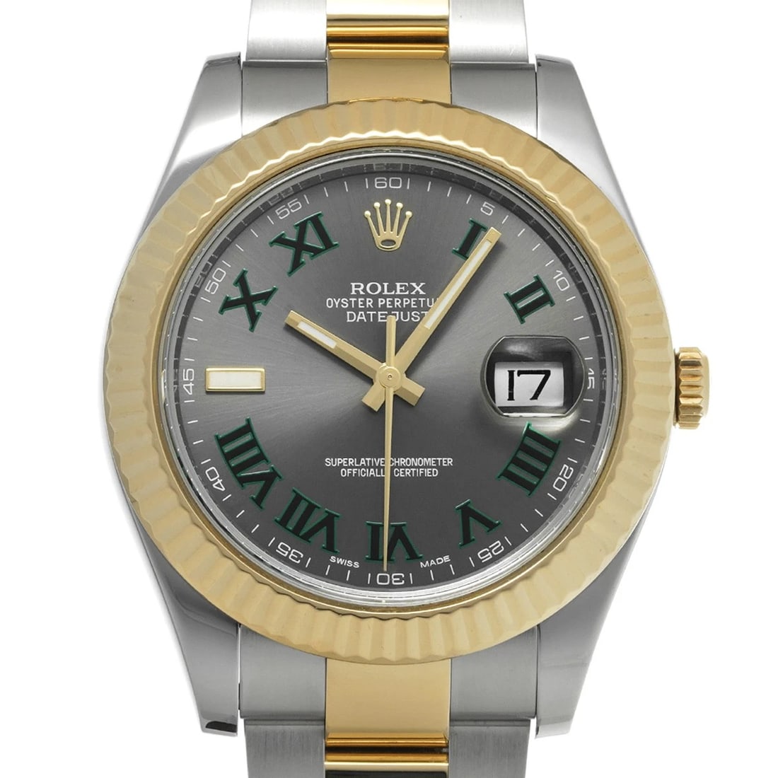 ROLEX DATEJUSTSLATE WATCH - 4