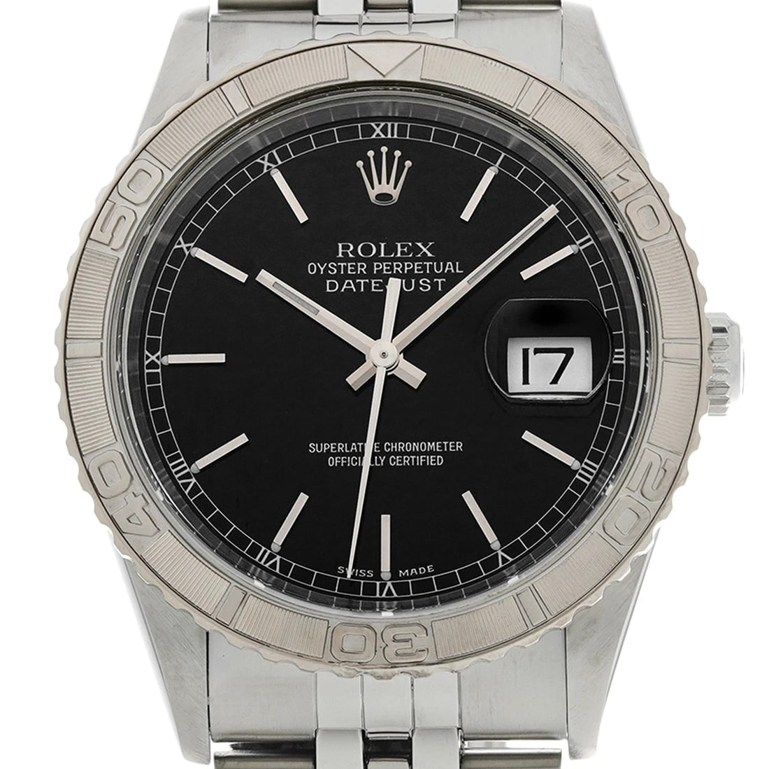 ROLEX THUNDERBIRD BLACK WATCH - 4