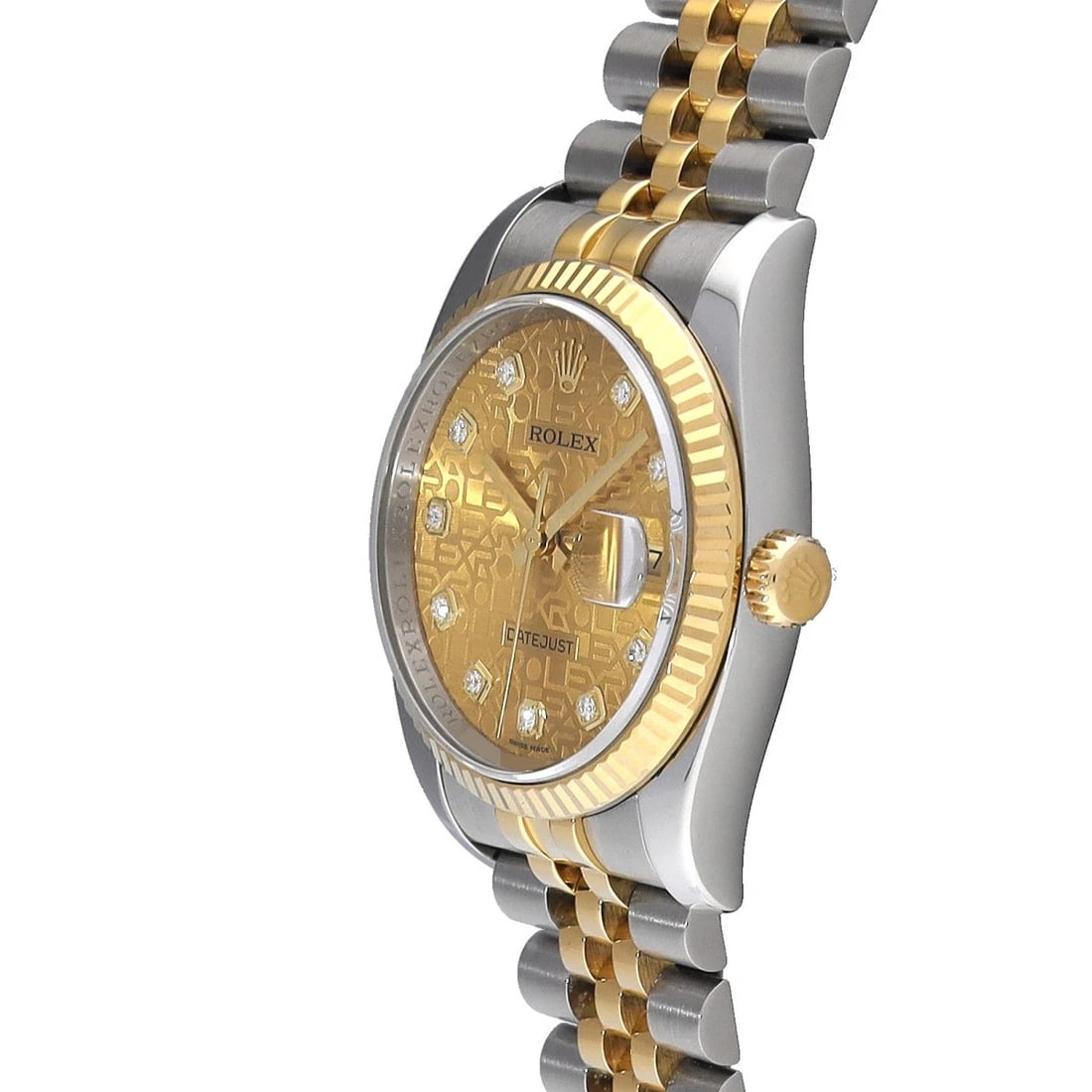 ROLEX CHAMPAGNE COMPUTER/DIAMOND WATCH - 2