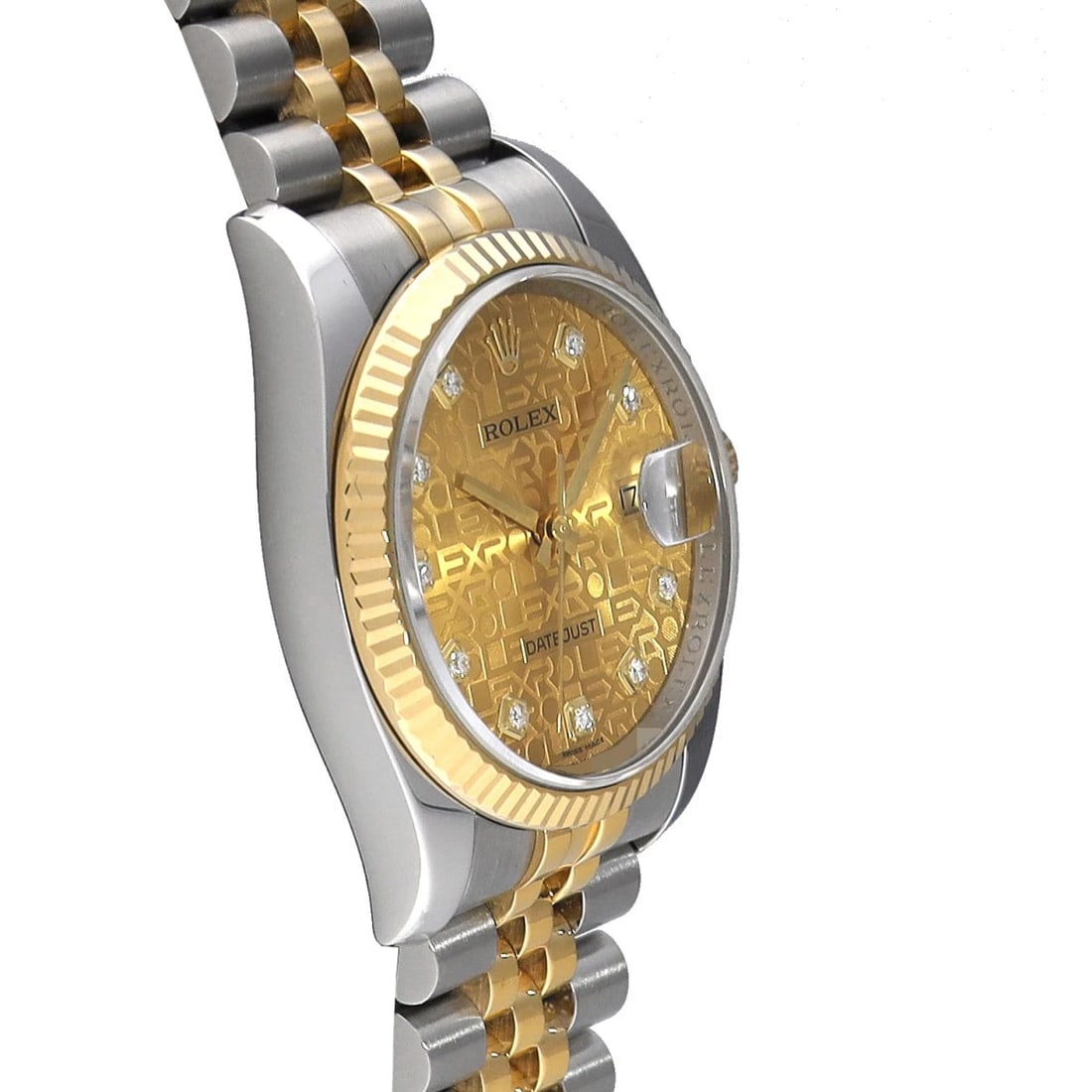 ROLEX CHAMPAGNE COMPUTER/DIAMOND WATCH - 3