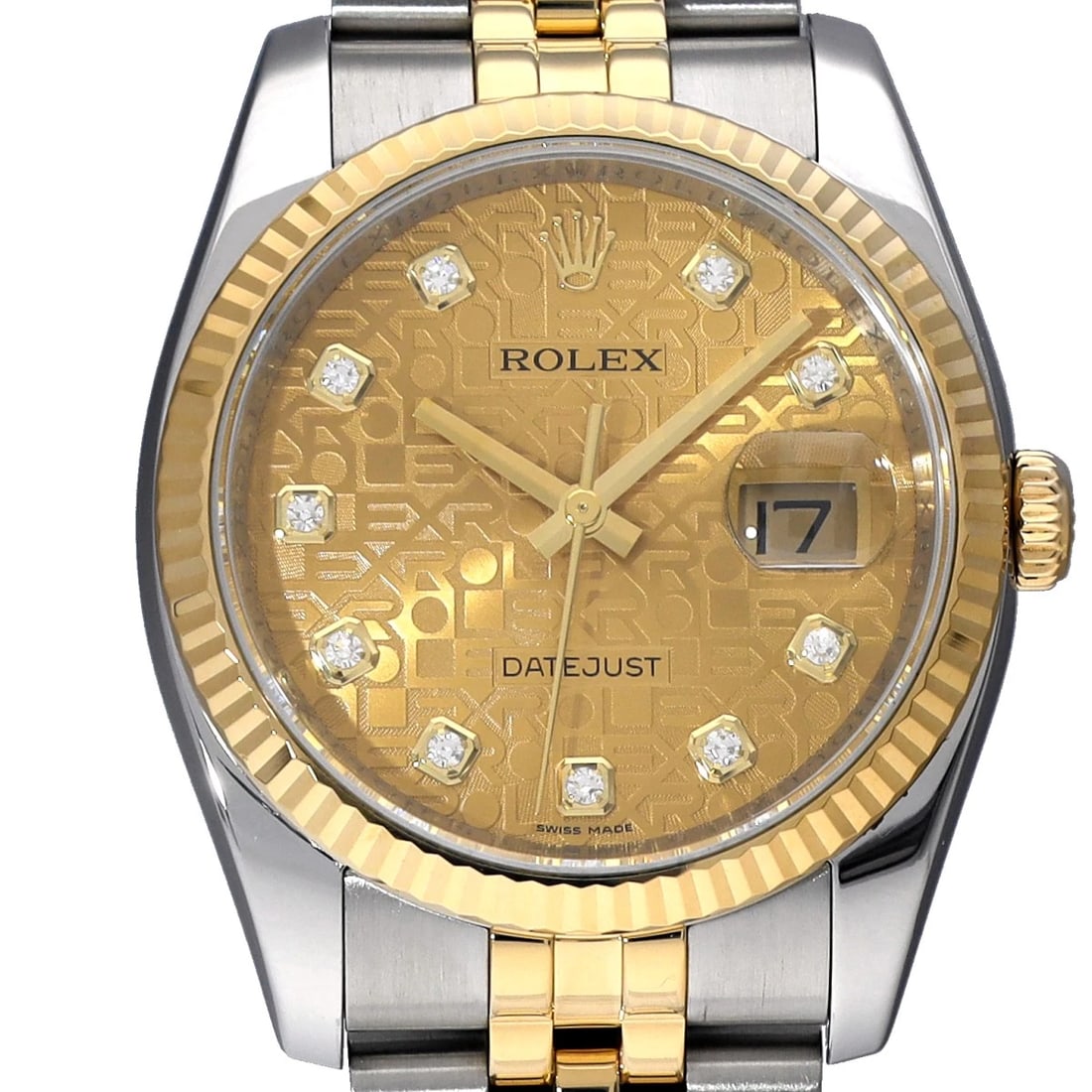 ROLEX CHAMPAGNE COMPUTER/DIAMOND WATCH - 4