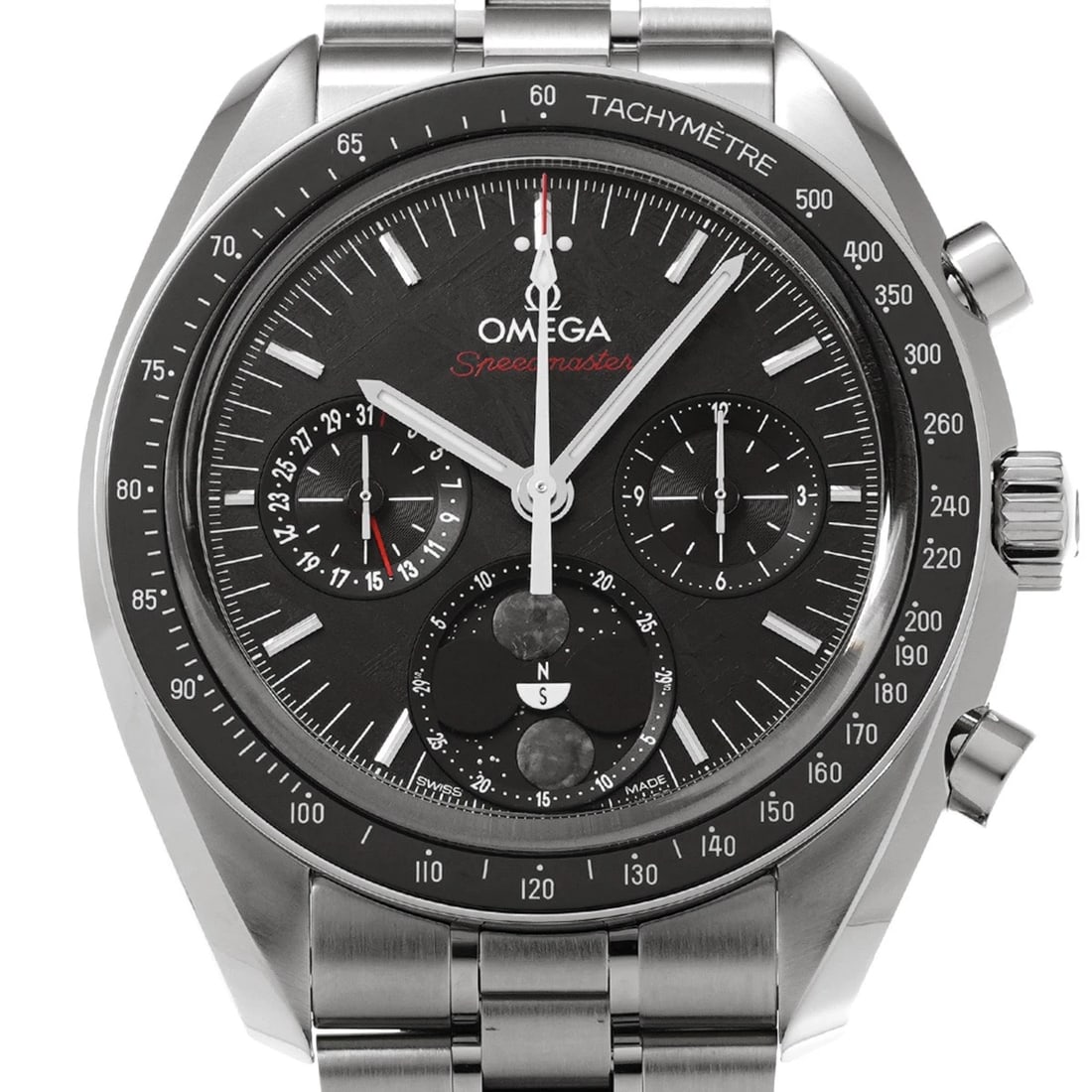 OMEGA SPEEDMASTER MOON PHASE MASTER CHRONOMETER WATCH - 4