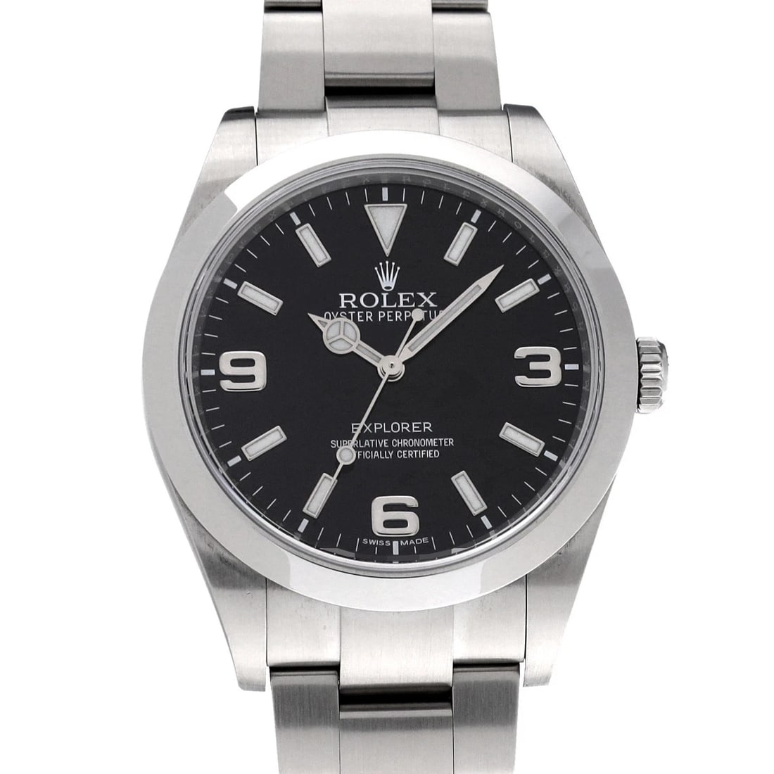 ROLEX EXPLORER BLACK WATCH: ROLEX Explorer black Watch Brand: ROLEX Type/Style: Wristwatch Material: Band Material Stainless steel, Case Material Stainless steel Color: Dial Color black Size: ?Case? H/about 39mm W/about 39mm