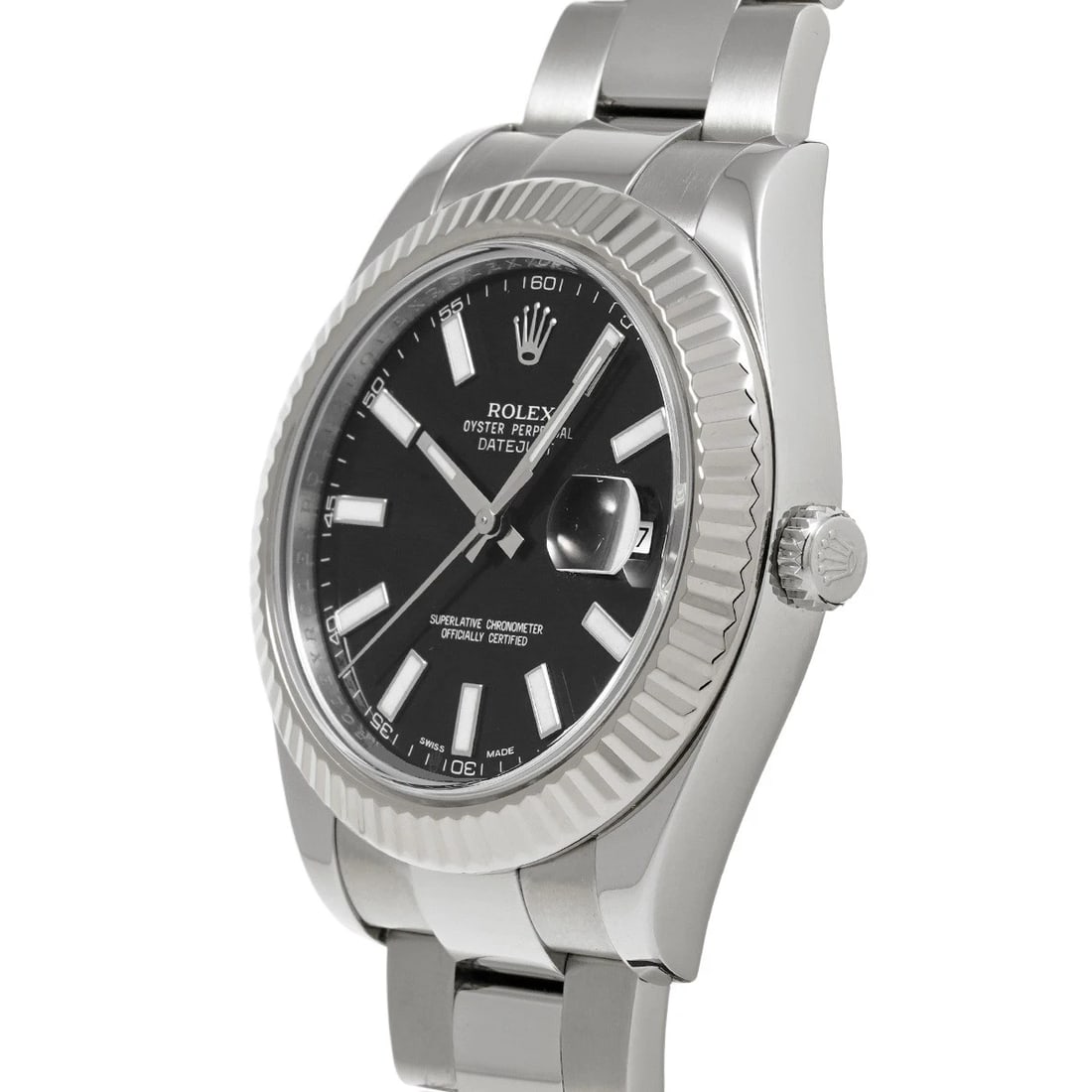 ROLEX DATEJUSTBLACK WATCH - 2