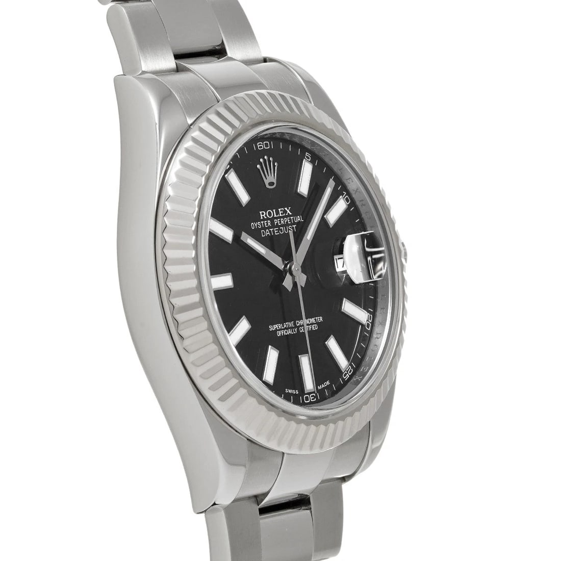 ROLEX DATEJUSTBLACK WATCH - 3