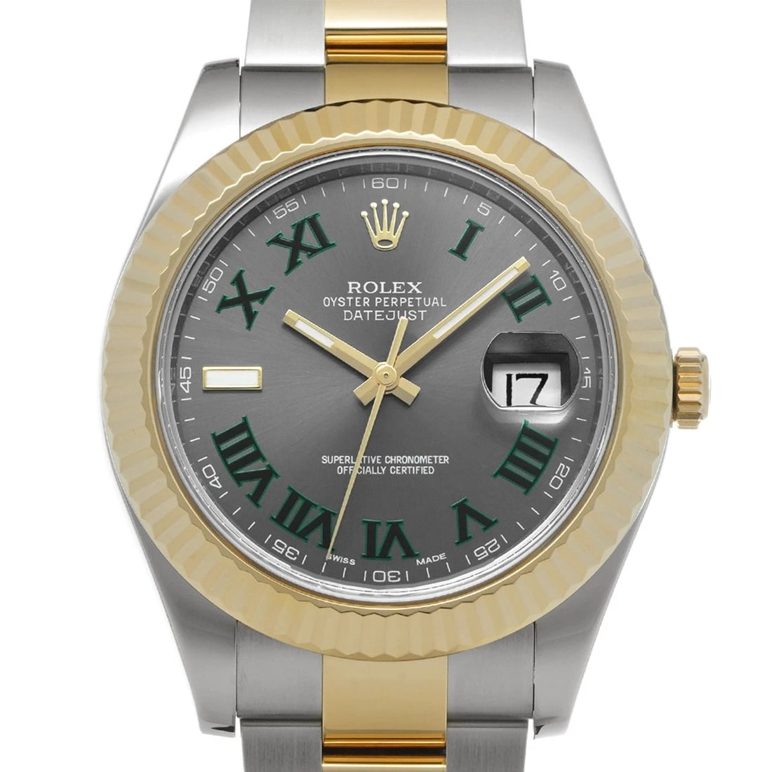 ROLEX DATEJUSTSLATE WATCH - 4