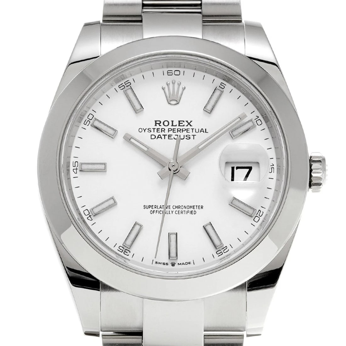 ROLEX WHITE WATCH - 4