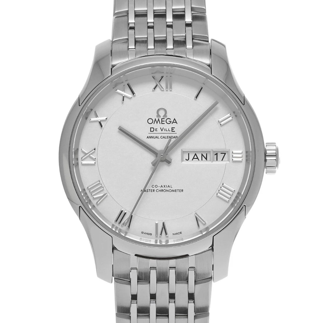 OMEGA VILLE HOUR VISION MASTER CHRONOMETER ANNUAL WATCH: OMEGA Ville Hour Vision Master Chronometer Annual Watch Brand: OMEGA Type/Style: Wristwatch Material: Band Material Stainless steel, Case Material Stainless steel Color: Dial Color Silver Size: