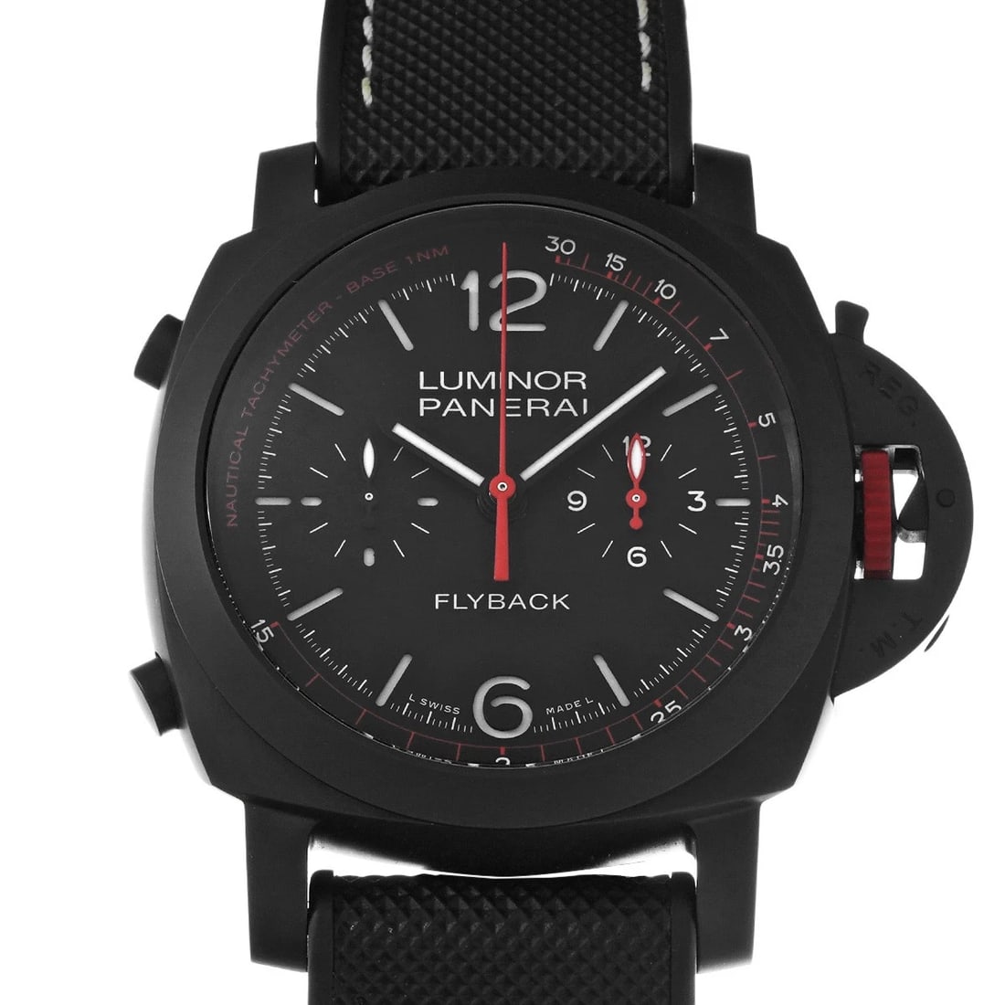 PANERAI LUMINOR CHRONO FLYBACK TAKASHI SORIMACHI EDITION WATCH: PANERAI Luminor Chrono Flyback Takashi Sorimachi Edition Watch Brand: PANERAI Type/Style: Wristwatch Material: Band Material rubber, Case Material Black ceramic Color: Dial Color black Size: ?Case?