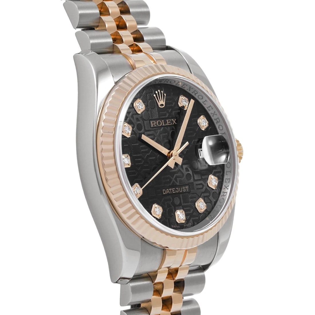 ROLEX BLACK COMPUTER/DIAMOND WATCH - 3