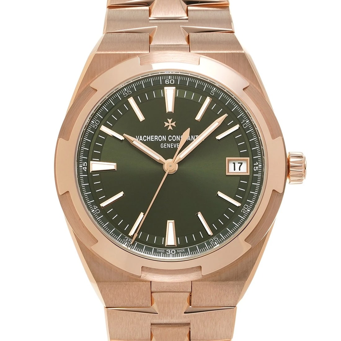 VACHERON CONSTANTIN OVERSEA'S GREEN WATCH: VACHERON CONSTANTIN Oversea's green Watch Brand: VACHERON CONSTANTIN Type/Style: Wristwatch Material: Band Material Pink gold, Case Material Pink gold Color: Dial Color green Size: ?Case? H/about
