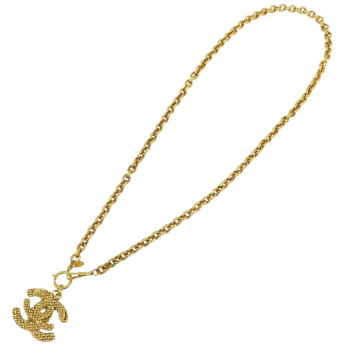 CHANEL NECKLACE COCO MARK LONG GOLD PLATED (1 of 8)