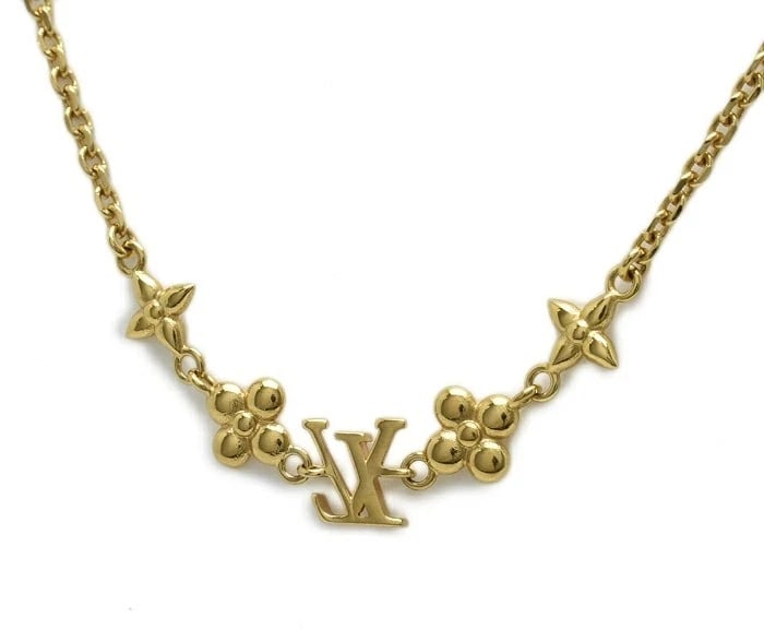 LOUIS VUITTON NECKLACE BABY GOLD METAL: Louis Vuitton Necklace Baby Gold Metal Brand: Louis Vuitton Type/Style: Necklace Material: Metal, Color: gold Size: chain measuring approximately 43.5 cm in length. Accessories: None Acces