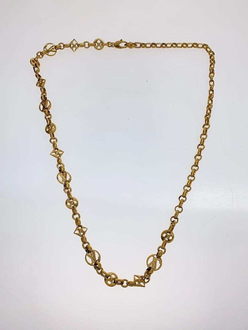 LOUIS VUITTON NECKLACE MONOGRAM FLOWER GOLD (1 of 5)
