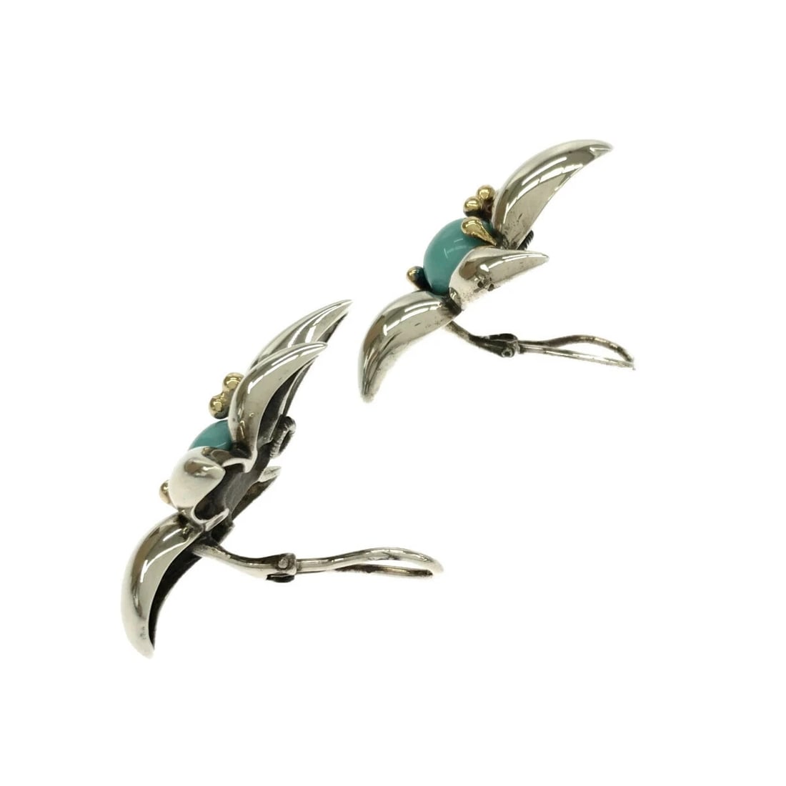 TIFFANY & CO. TURQUOISE DECEMBER BIRTHSTONE EARRINGS 925 750: Tiffany & Co. Turquoise December Birthstone Earrings 925 750 Brand: Tiffany & Co. Type/Style: Earrings Material: 925/750, Main Stone/Creation Turquoise Color: Size: Top length: 4Top width: 3 Acces