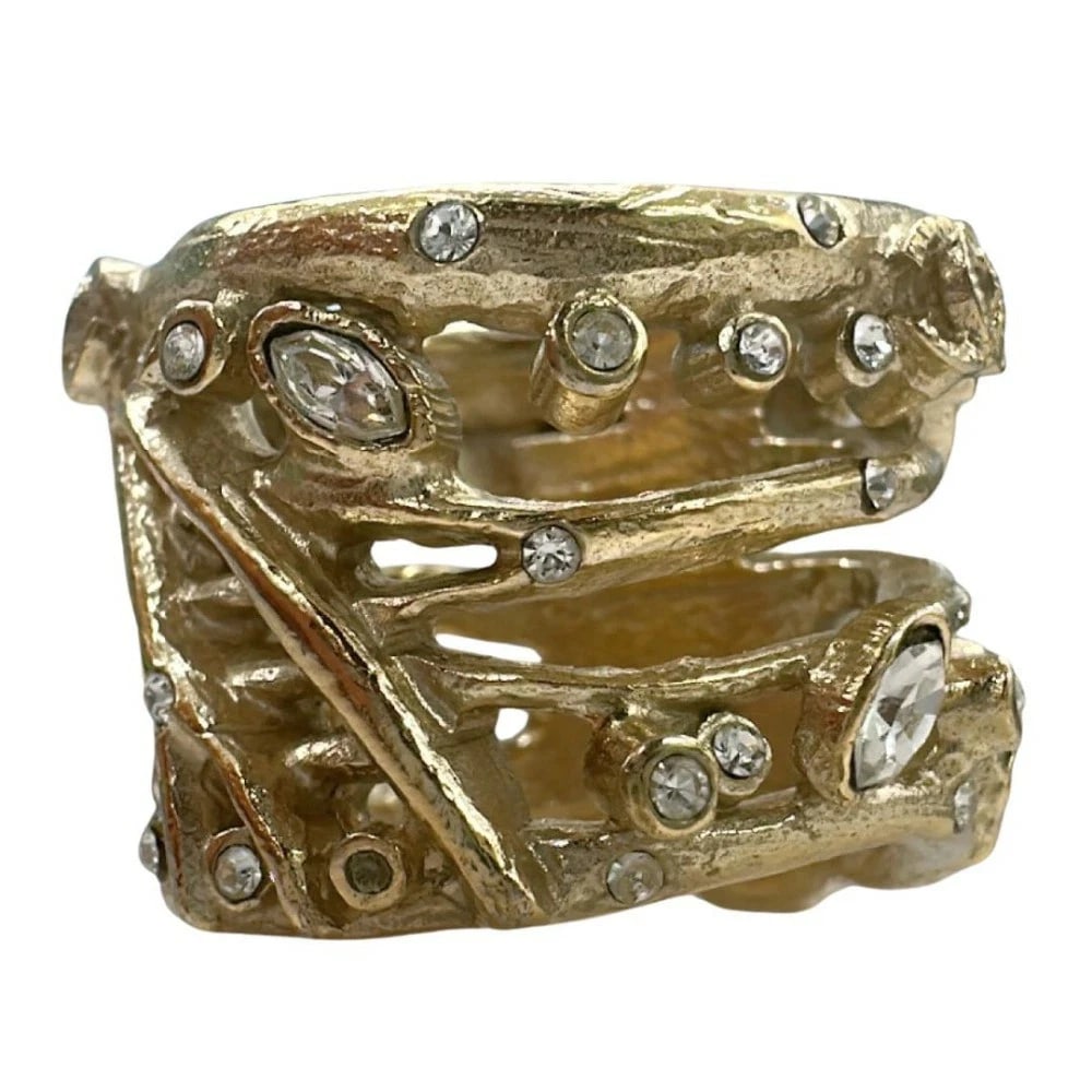 CHANEL RHINESTONE RING - 3