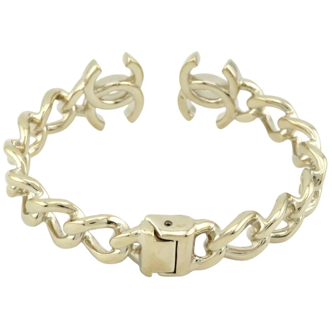 CHANEL COCO MARK METAL BANGLE - 3