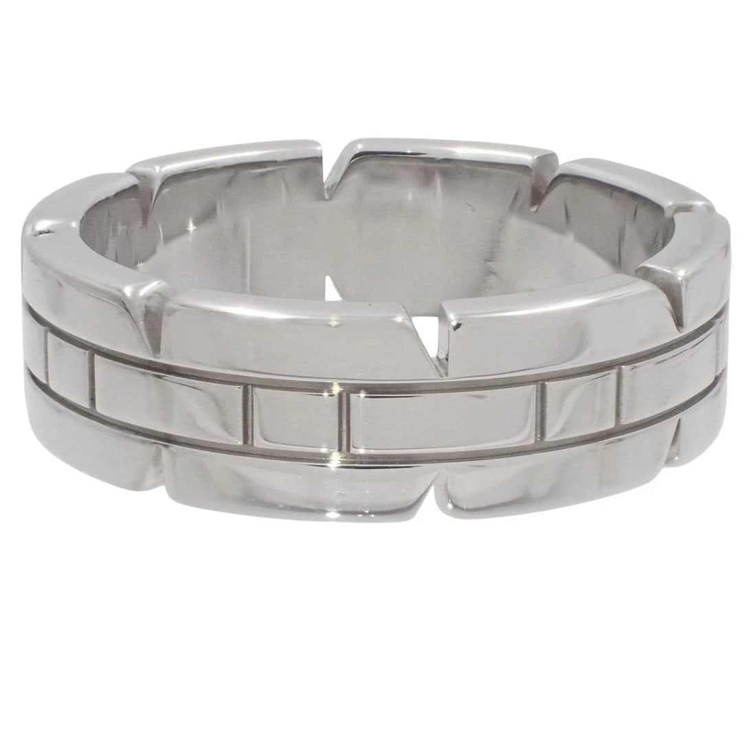 CARTIER TANK FRANCAISE RING 18K WHITE GOLD (1 of 3)