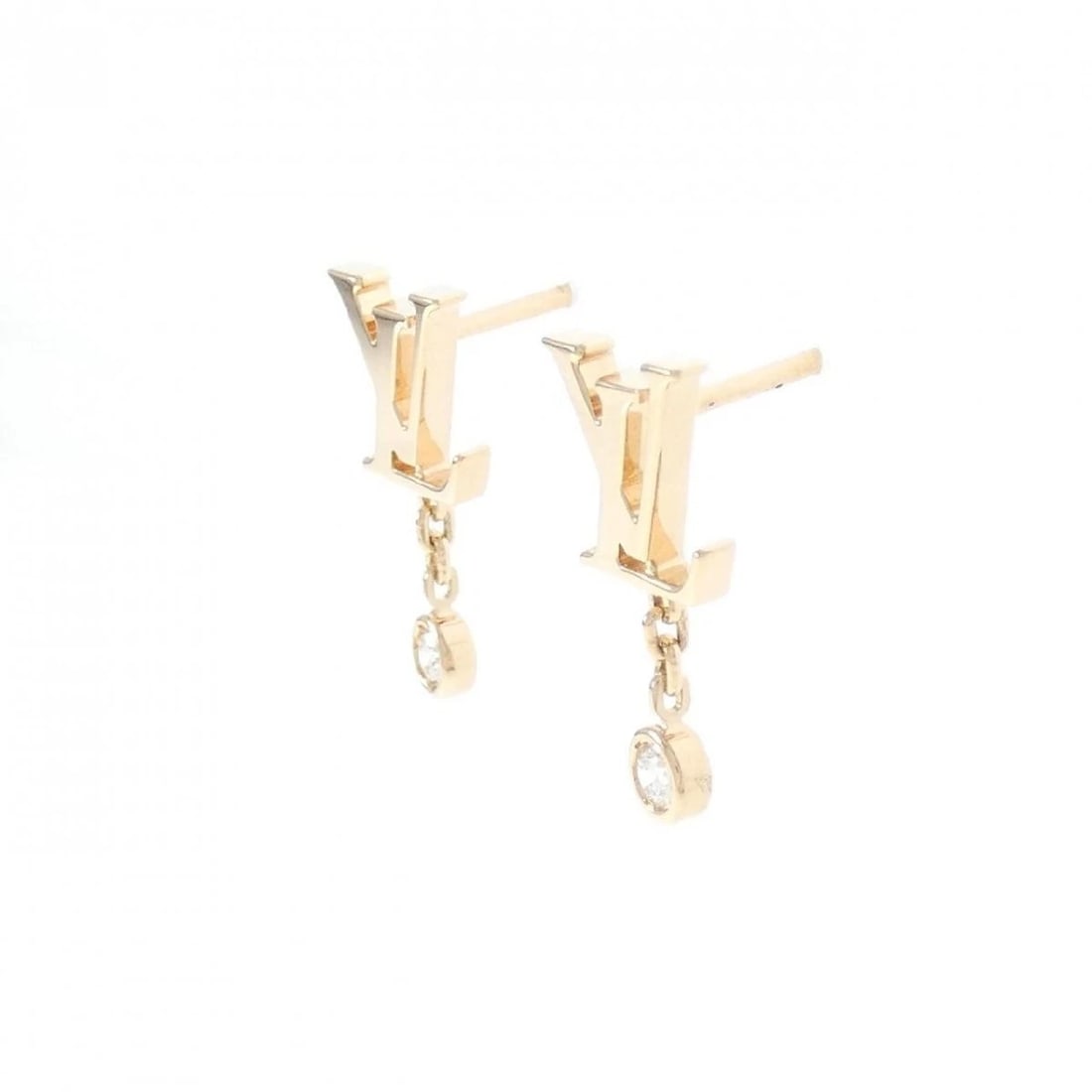 LOUIS VUITTON IDYLLE BLOSSOM DIAMOND EARRINGS 18K PINK GOLD W/BOX (1 of 2)