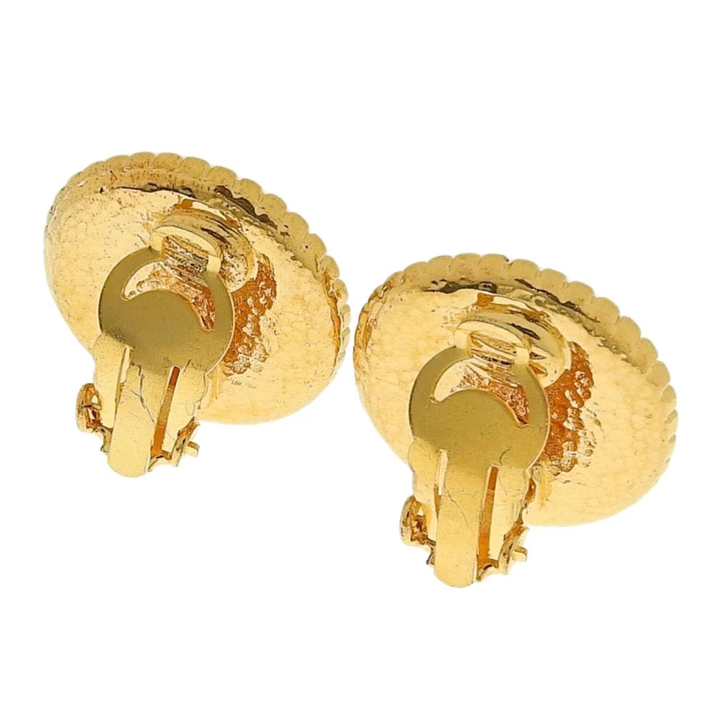 CHANEL COCO MARK LOGO EARRINGS - 2
