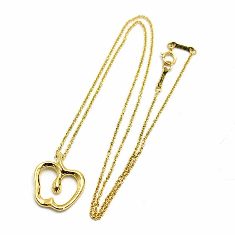 TIFFANY & CO. PERETTI APPLE NECKLACE 18K YELLOW GOLD: Tiffany & Co. Peretti Apple Necklace 18K Yellow Gold Brand: Tiffany & Co. Type/Style: Pendant Material: 18K Yellow Gold (K18YG), Color: Yellow Gold Size: Chain: approx. 40 cm; Charm: approx. 1.8 cm (H